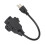 Κοντό καλώδιο επέκτασης ρεύματος UL Certified16AWG15A βαρέως τύπου με κλιπ Alligator Saver για 8