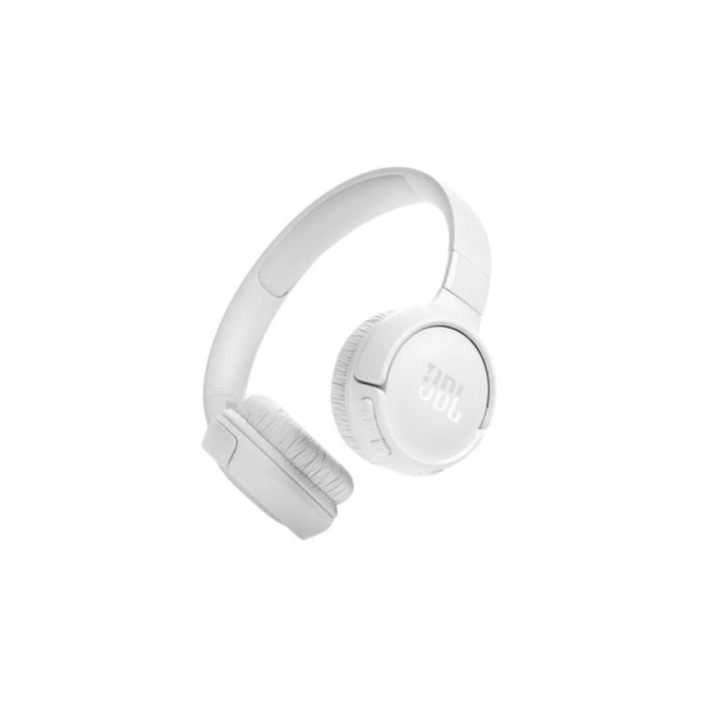 Jbl White Tune 525Bt Wireless Headphones Bluetooth 5.3 Pure Bass Microphone Foldable