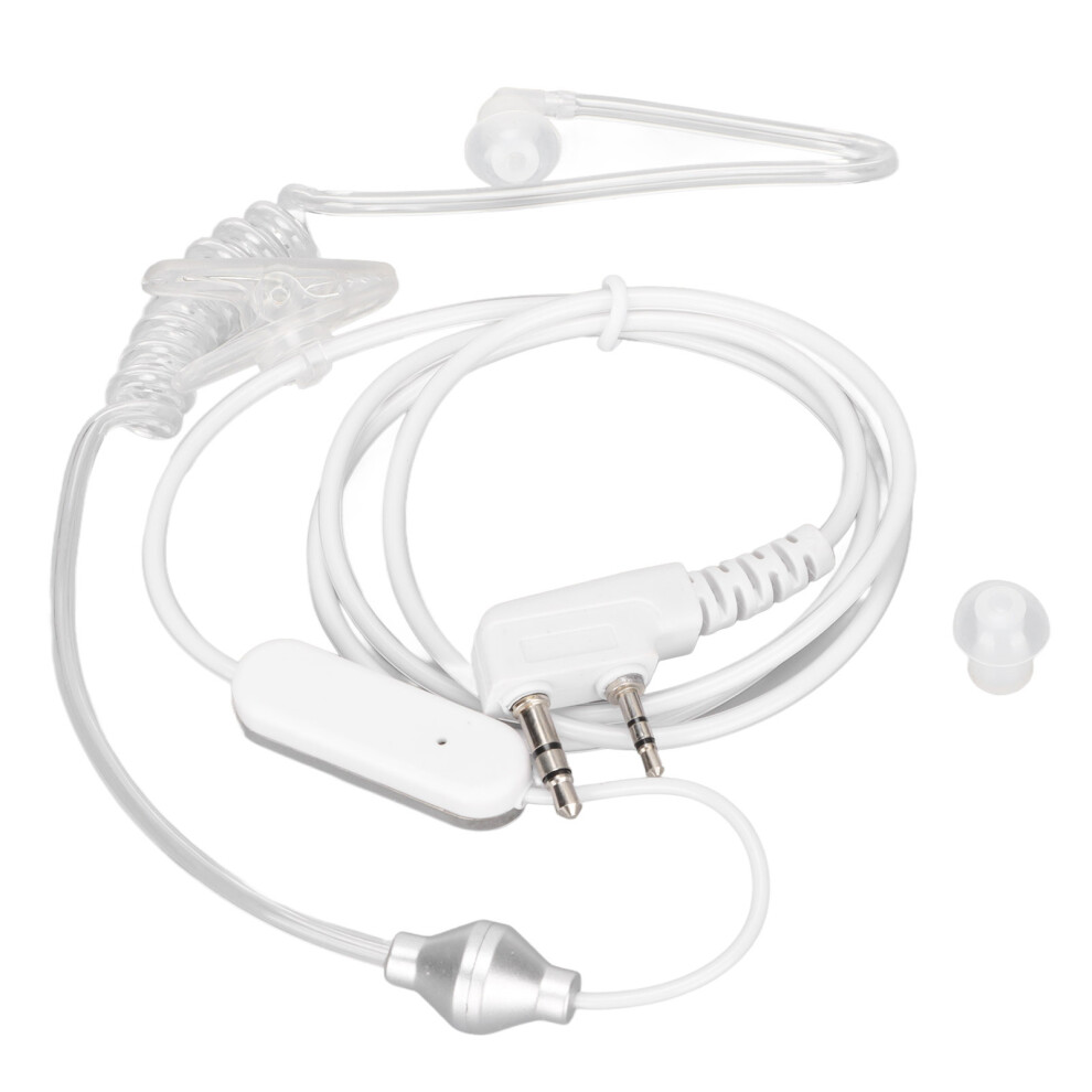 Portable Headset With Microphone, Radiation Protection Air Spiral Tube Earpiece, Acoustic Design With Ptt Button Compatible With Baofeng Tyt Wouxun Ra 9416038659836