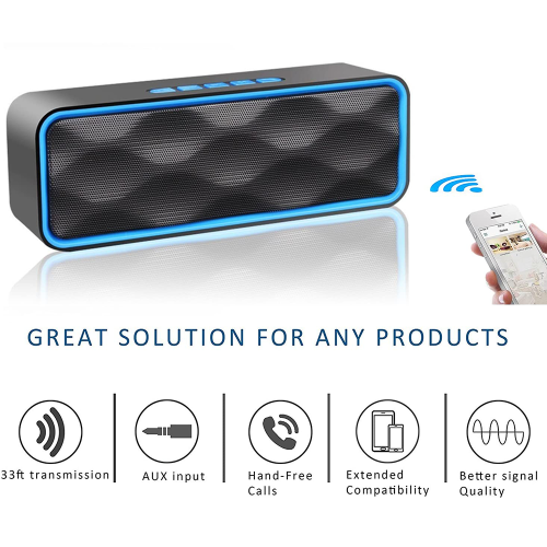 Bluetooth-luidspreker met microSD-kaartondersteuning, de ultieme draagbare entertainmenthub. 2