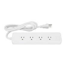 WiFi Smart Outlet Power Strip, USB Charging Ports Surge Protector, Voice Activated Timer Control Compatible With Alexa Google Home, Remote Access Inte