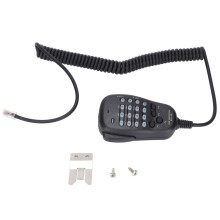 Microfono retroilluminato, pulsante Push To Talk, ingresso tono DTMF, materiale ad alta resistenza, connettore modulare a 6 pin, compatibile con le