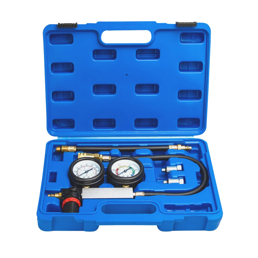 Cylinder Leak Down Tester Kit With Dual Gauges For Accurate Engine Diagnostics On Gasoline Vehicles 9001264022389