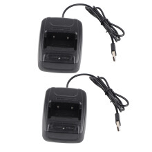 Pezzo di ricambio per walkie-talkie Bf666s Bf777s Bf888s, caricabatterie compatibile per batterie Ni-CD Ni-Mh agli ioni di litio, indicatore LED