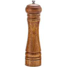 (8 inches) Wood Pepper Grinder Pepper Mill,adjustable Coarseness Wooden Peppermill, Ceramic Grinding Mechanism Salt Mill