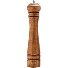 (10 inches) Wood Pepper Grinder Pepper Mill,adjustable Coarseness Wooden Peppermill, Ceramic Grinding Mechanism Salt Mill