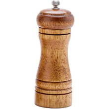 (5 inches) Wood Pepper Grinder Pepper Mill,adjustable Coarseness Wooden Peppermill, Ceramic Grinding Mechanism Salt Mill