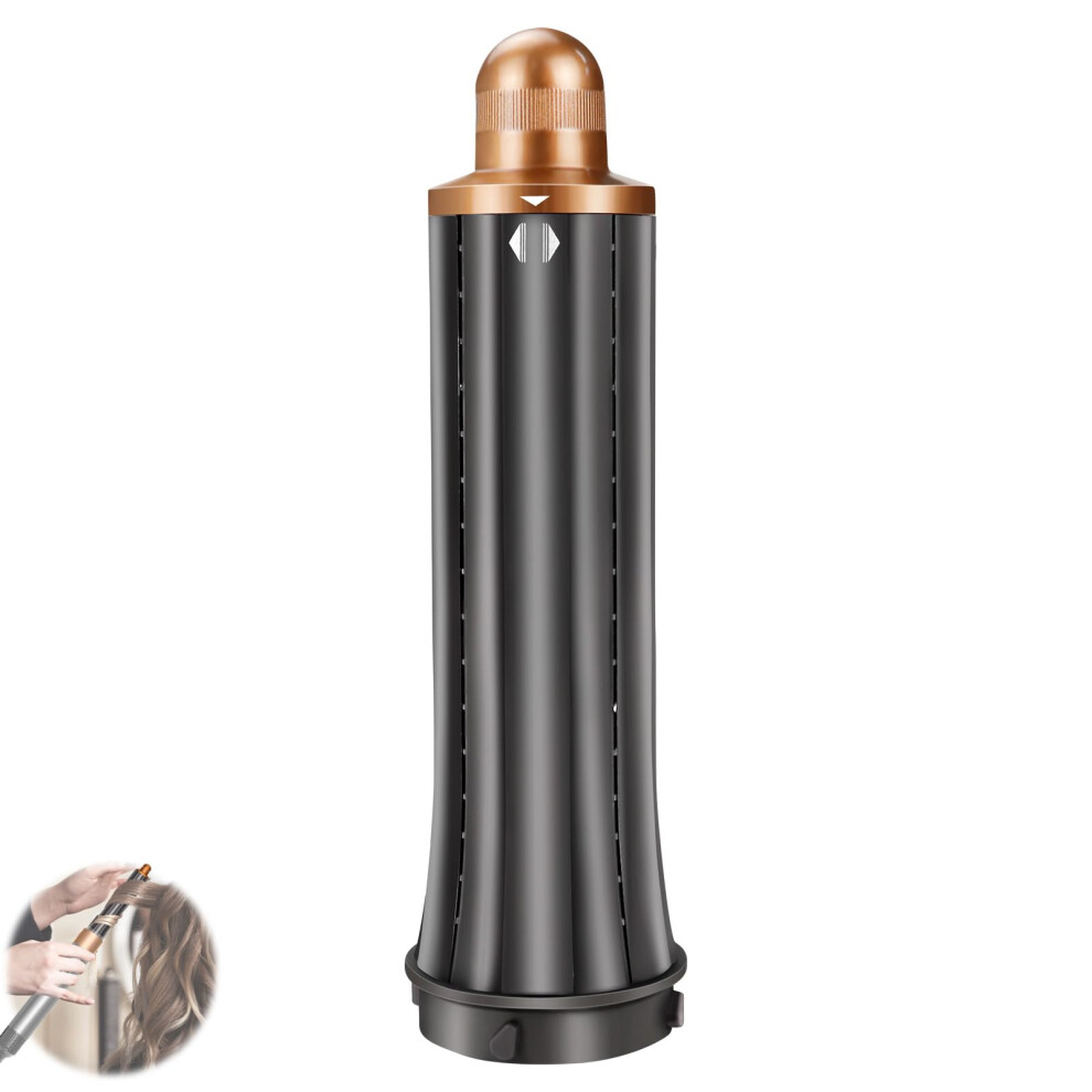 Short Curling Barrels 30mm 1.2 Inch DualDirection Attachment for Voluminous Curls Gold for Dyson Airwrap