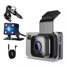 (WiFi and GPs Version) 3 Inches Screen Dual Lens Wifi Driving Recorder Multi-purpose Wide Angle Camera Car Auto Supplies