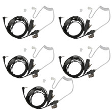 Headset met onopvallende, transparante oordopjes en geluidsisolerend schuim, akoestisch oordopje voor portofoons, compatibel met Motorola, met