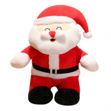 (50cm Squinting) Christmas Santa Claus Plush Toys Anti-wrinkle Plush Material Suitable For Home Office Bedroom Decoration