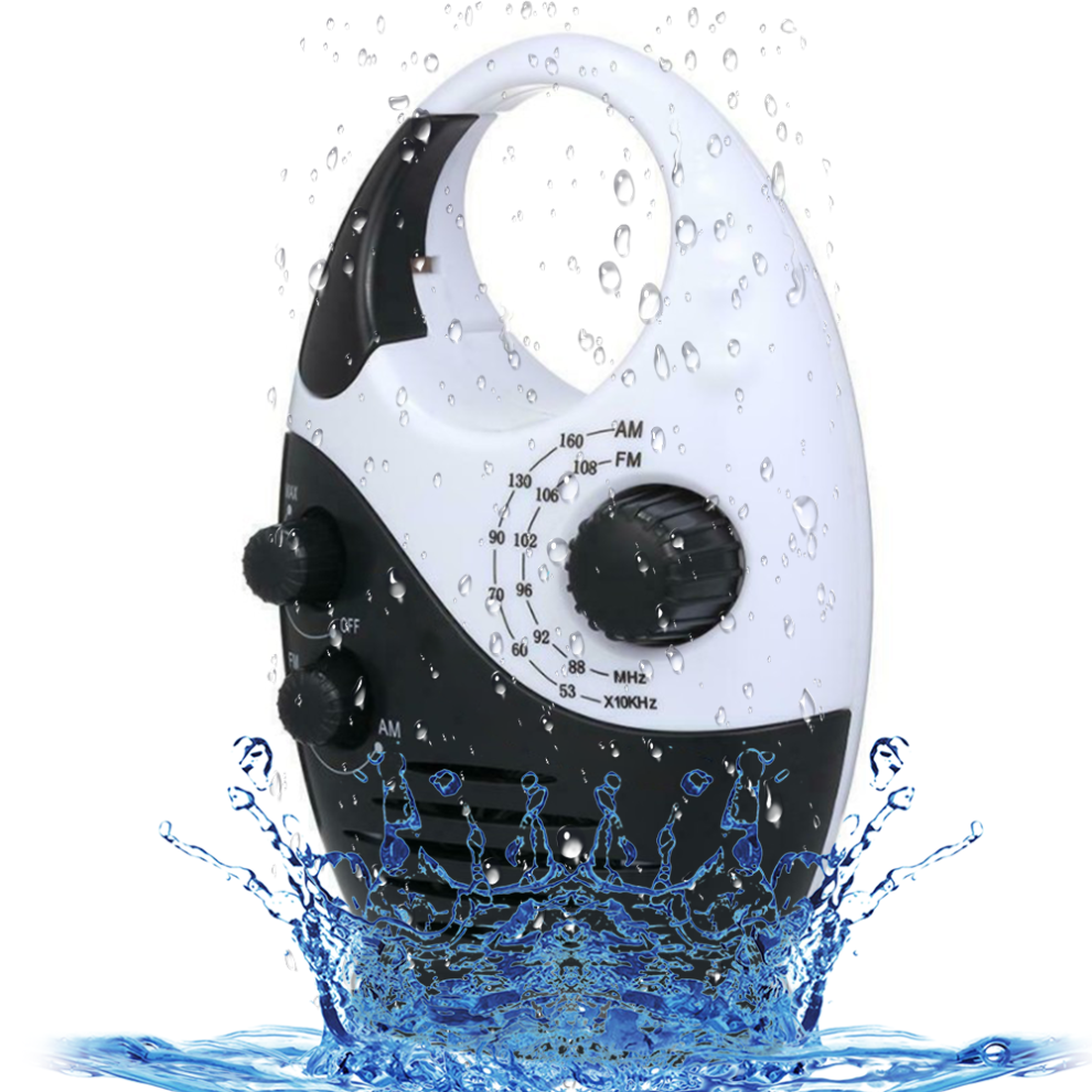 Water Resistant Finish Shower Radio, Uv Treatment Adjustable Volume Compact Design For Kitchen Bathroom, Good Quality, Good Quality, Good Quality 9420858834908