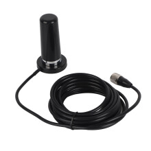 Antena de doble banda VHF UHF para radioaficionados, base magnética de perfil bajo con conector macho PL259, diseño omnidireccional impermeable