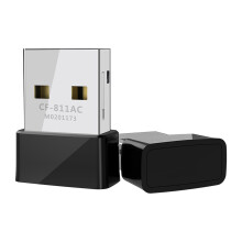 Cuibheoir Wifi USB Dé-Bhanda Mion-thapa, Cárta Líonra Gan Sreang 650Mbps le haghaidh Sruthú & Cearrbhachais Gan Uaim
