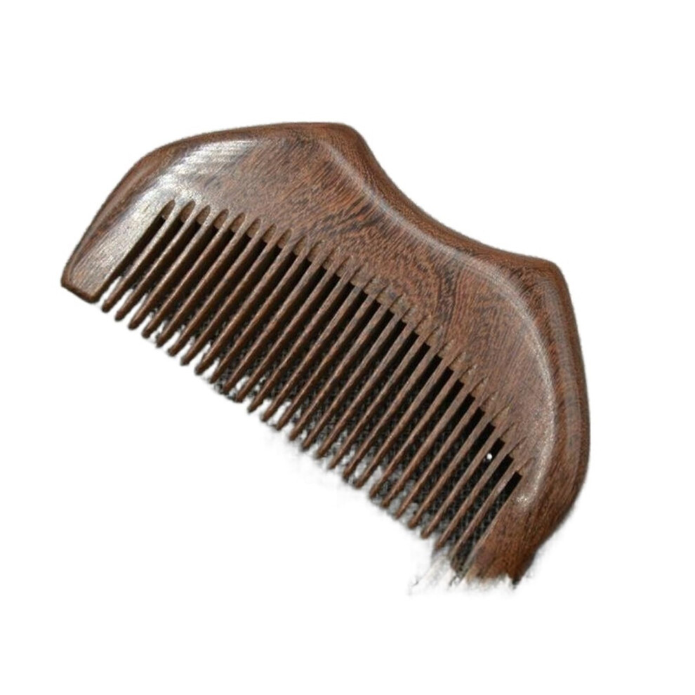 Wooden Hair Comb Natural Sandalwood Wide Tooth Anti Static for Scalp Massage and Hair Care