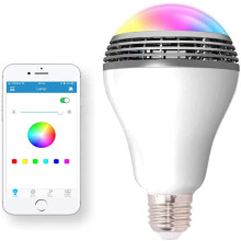 RGBW Smart Speakers Bulbs, Energy Efficient LED Bulb, Voice Activated Bluetooth Light Bulb for Living Rooms, Bedrooms, Study Rooms, Children's Rooms,