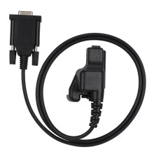 Cabo de programação para rádio com microfone de mão Motorola, transmissão de sinal ultraestável, construção robusta, conector de áudio de