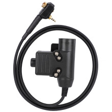 Nascóir Walkie Talkie PTT Tactach Good Bite Force Frith-Shleamhnán Fuaim Mhór PTT Glan Sreangú Leagan Sibhialta Caighdeánach atá Comhoiriúnach