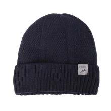 (Navy Blue) Pure Cashmere Winter Beanie Skullies Cap Fleece Lined Knit Watch Cap Beanie Skull Cap For Women Men Unisex