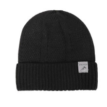 (Black) Pure Cashmere Winter Beanie Skullies Cap Fleece Lined Knit Watch Cap Beanie Skull Cap For Women Men Unisex