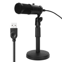 Kit microfon condensator desktop, audio de calitate studio cu monitorizare fără latență, microfon cu sensibilitate ridicată și gamă dinamică