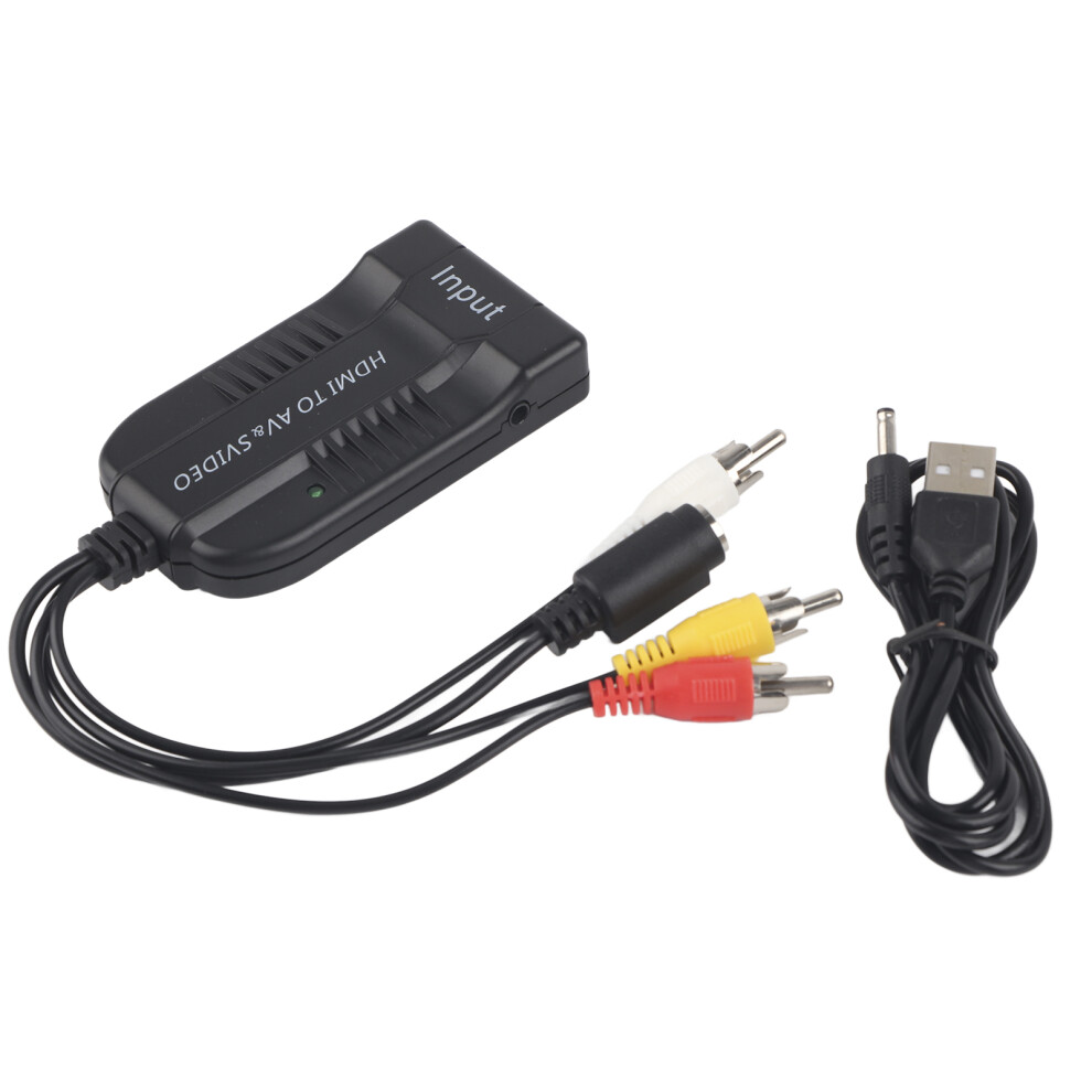 Hdmi To Av Converter With Pal Ntsc Output Support, Ypbpr Video Converter Offers Advanced Signal Processing, Plug And Play Design For Effortless Setup 9420858852674