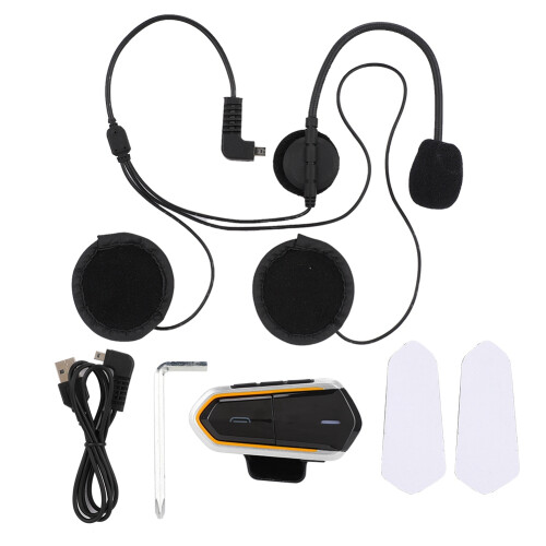 Ακουστικά ενδοεπικοινωνίας Bluetooth για μοτοσικλέτα, επικοινωνία χωρίς χέρια με