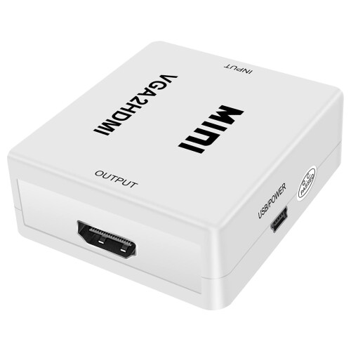 Προσαρμογέας HDMI, Μετατροπή υψηλής απόδοσης από VGA σε HDMI για ενσωμάτωση ήχου και 2