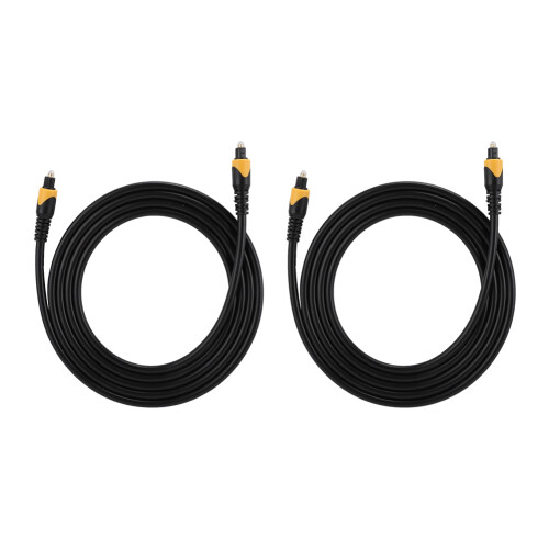 Optical Audio Journey, Καλώδιο Toslink Universal Compatibility, 2PCS Πομπός σήματος υψηλής πιστότητας 2m/6.6ft