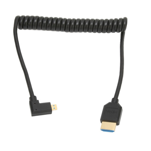 HDMI υψηλής ταχύτητας με Ethernet, προσαρμογέας Micro HDMI σε HDMI, σπειροειδές καλώδιο, 1