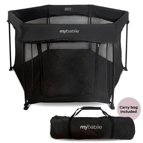 My Babiie Baby Playpen - Black 1