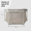 My Babiie Baby Playpen - Ivory 9