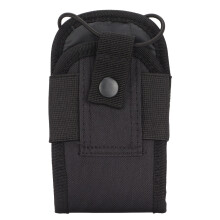 Soporte para radio Molle para cinturón de servicio, bolsa táctica para walkie talkie, bolsa de intercomunicador de caza con cordón elástico