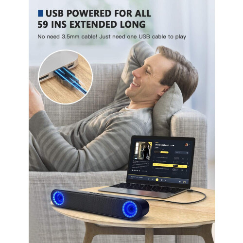 Ηχεία υπολογιστή USB υψηλής ποιότητας ήχου, Surround και Clear Dialogue με τεχνολογία Sound Blaster 1
