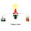 Whirling Santa On Deer Sleigh Christmas Deck Modifiable Base 3