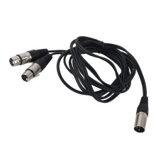 Gebalanceerde microfoonsplitter voor opnames, hoogwaardige zuurstofvrije koperen XLR-connectoren met interne trekontlasting, flexibele PVC-mantel,