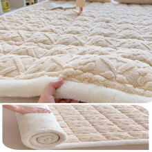 Extra Thick Mattress Topper Queen Size with Soft Flannel, Breathable Cushion and Secure Straps