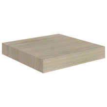vidaXL Wandregal Robuste, eichenfarbene MDF-Platte in Wabenstruktur mit Metallrahmen Unsichtbares Befestigungssystem Modernes Wohndesign