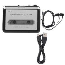 Convertisseur de cassettes vers MP3 avec capacités de transfert numérique, lecteur de cassettes portable avec fonction de conversion numérique,