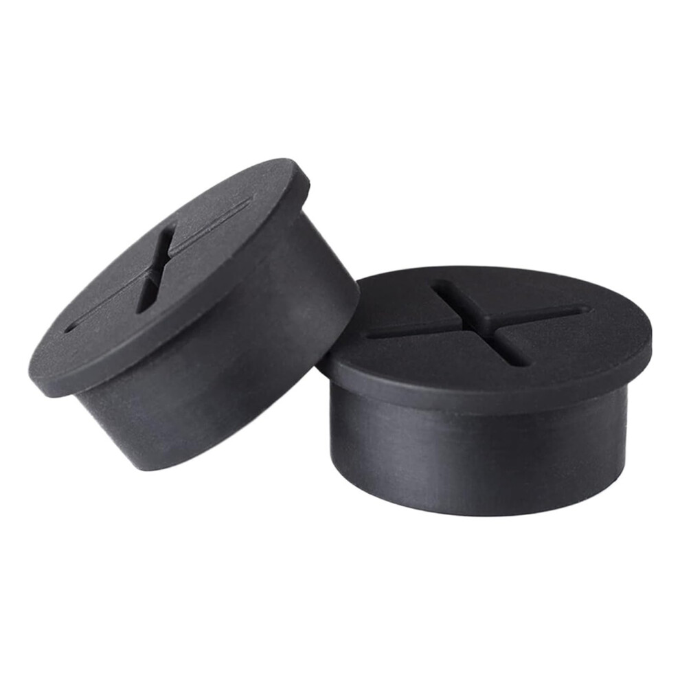 25Mm Black Silicone Cable Grommet Set For Desk Wire Hole Cover And Cable Management 9426802856699
