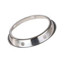 Universal Stainless Steel Wok Ring Stand for Gas Stove, Stable Support for Round Bottom Wok, 7.7/9.8 in