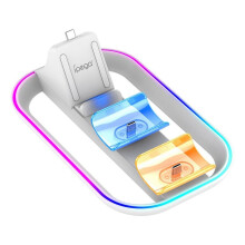 Ipega for Portal Remote Player Controller Charge Stand Holder for PS5 Game Controller Double Charger with RGB Lighting