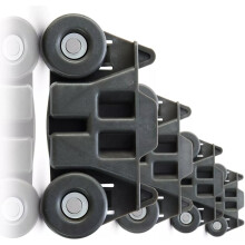 4 Pcs Dishwasher Lower Rack Wheels with Durable Metal Shaft Replacement Parts for KitchenAid