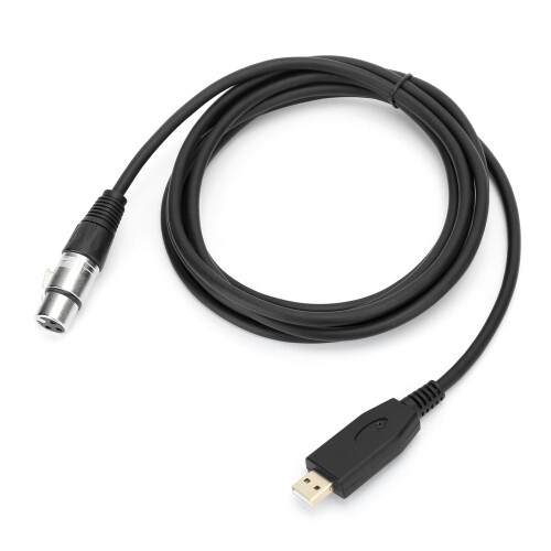 Conector de microfone, DAC integrado para áudio com qualidade de estúdio, compatibilidade universal com Windows e Mac, qualidade profissional,