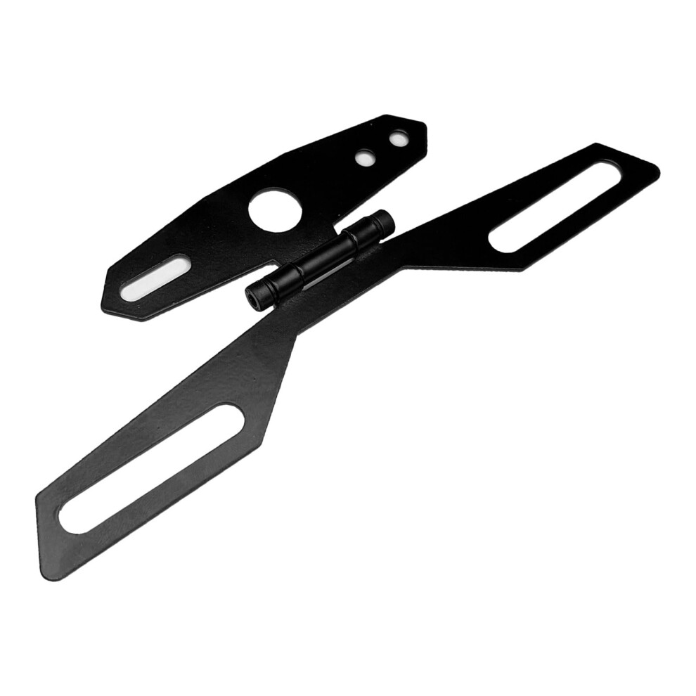 Motorcycle License Plate Bracket Adjustable Foldable Rustresistant Holder For Scooter Atv Dirt Bike 9426802856934