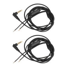 Cable de audio con conector chapado en oro, compatible con Bose QuietComfort QC45QC35II QC35QC25, cuenta con una carcasa de TPE suave y duradera, 2