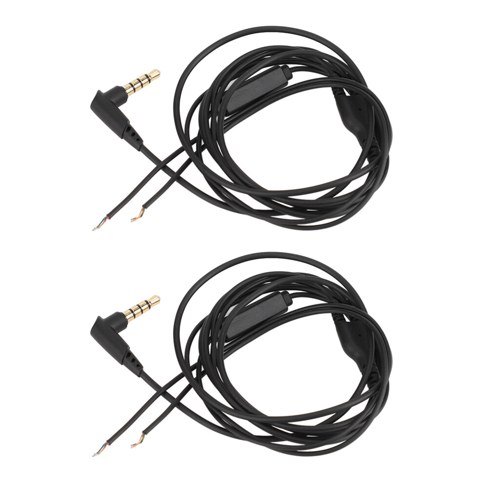 Plate Connector Audio Cable, Compatible With Bose Quietcomfort Qc45 Qc35ii Qc35 Qc25, Features Soft And Durable Tpe Shell, 2Pcs, Good Sound, Good Gold 9420858864769