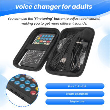 Voice Changer Handheld Microphone Voice Changer with Sound Multifunctional Effects Machine for Phone/Xbox/Switch (i9)