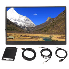 Monitor da gioco portatile da 17,3 pollici, Full HD, plug and play, compatibile con supporti VESA, altoparlanti integrati, supporto integrato per