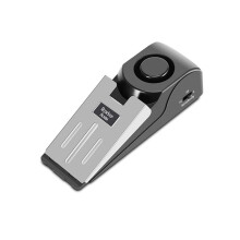 Deuralarm met trillingssensor, beveiligingsaccessoire met antislipmat, 120 dB luide sirene voor veiligheid thuis en op reis, goede kwaliteit, duurzaam